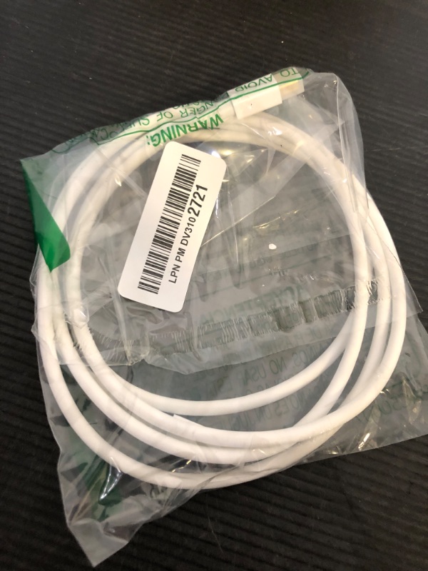 Photo 1 of SatelliteSale Mini DisplayPort to Mini DisplayPort DP Cable Male to Male 4K/30Hz 8.64Gbps Universal Wire PVC White Cord 6 feet