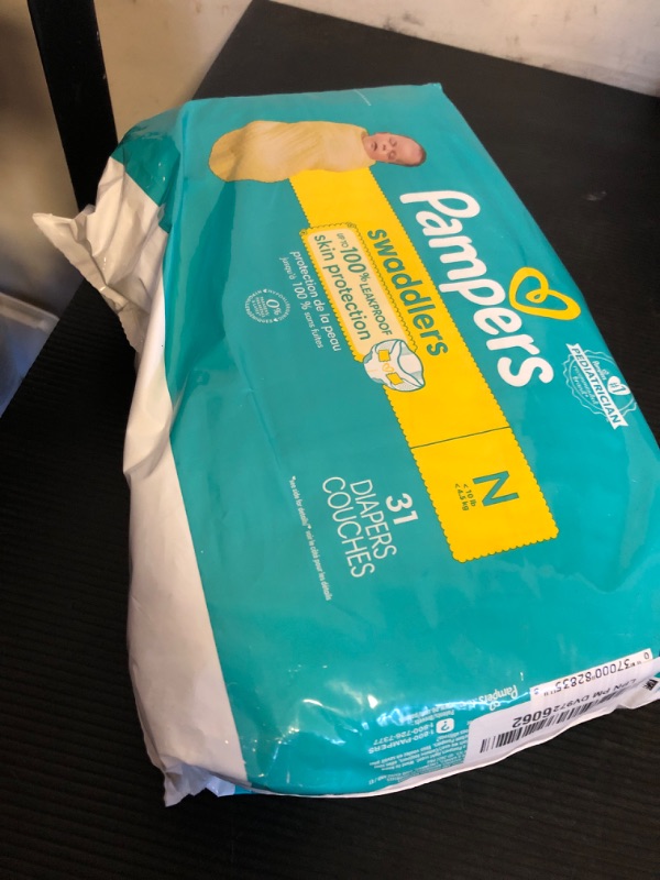 Photo 1 of Pampers Baby Diapers - Swaddlers - Size 0, 31 Count, Ultra Absorbent Disposable Newborn Diaper