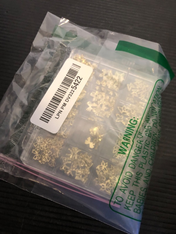 Photo 1 of 120 Pcs Gold Bow Nail Charms, Bows for Nails, 3D Alloy Butterfly Bowknot Nail Art Charms, Butterfly Bow Charms for Acrylic Nails, Junk Case Charms, Gold Charms for Nails DIY Y2K