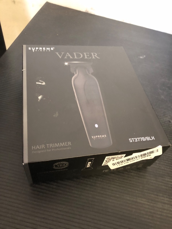 Photo 1 of Supreme Trimmer Vader Professional Liner Trimmer for Barbers with 210 Min Run Time, Professional Motor, Sharp DLC T-Blade, USB-C Charge Clipper | ST3778