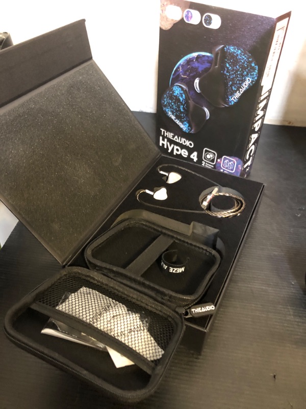 Photo 1 of Linsoul THIEAUDIO Hype 4 2DD+4BA in Ear Monitor, HiFi IEM Earphones with Tonal Balance, Latest Sonion Driver, Detachable Silver-Plated OCC Cable for Audiophile Musician Professionals (White)