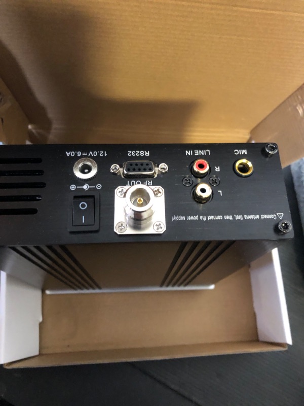 Photo 1 of YOVDA 25W FM Transmitter, CZE-T251 Stereo Broadcast Radio Adjustable 0-25W Professional FM Stereo Broadcast Transmitter, Power Adapter+25W FM Transmitter