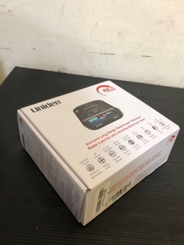 Photo 1 of Uniden R3 EXTREME LONG RANGE Laser/Radar Detector, Record Shattering Performance, Built-in GPS w/ Mute Memory, Voice Alerts, Red Light & Speed Camera Alerts, Multi-Color OLED Display , Black