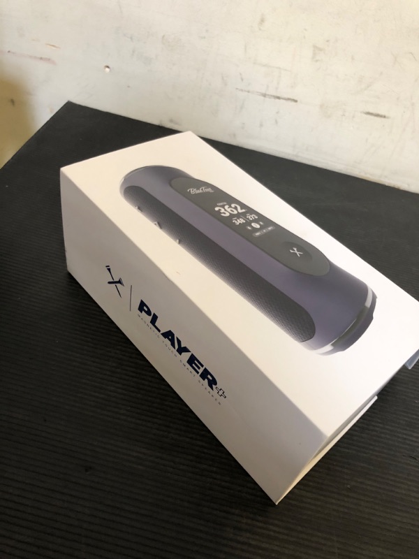 Photo 1 of Blue Tees Golf Player+ GPS Speaker with Touch Screen Display, 10+ Hours Battery, 40,000+ Courses, Visual + Audible Distance, Hazard Distance - IPX7 Waterproof (Navy)