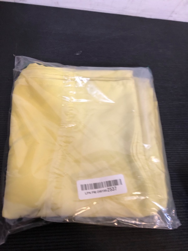 Photo 1 of Gee Di Moda Rectangle Tablecloth - 90 x 132 Inch Yellow Table Cloth for 6 Foot Table with Floor-Length Drop - Heavy Duty Washable Fabric - 6 Ft Buffet Table, Holiday Party, Wedding & Baby Shower