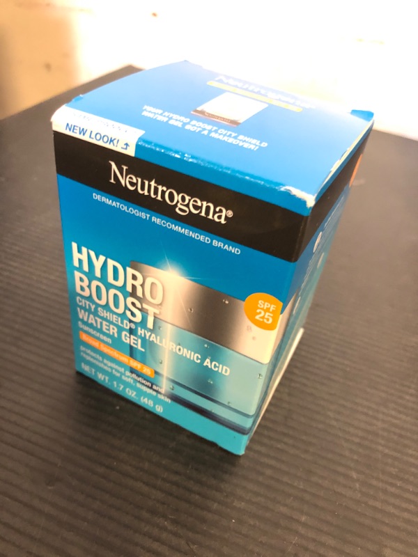 Photo 1 of Neutrogena Hydro Boost Face Moisturizer with SPF 25, Hydrating Facial Sunscreen, Oil-Free and Non-Comedogenic Water Gel Face Lotion 1.7 oz
