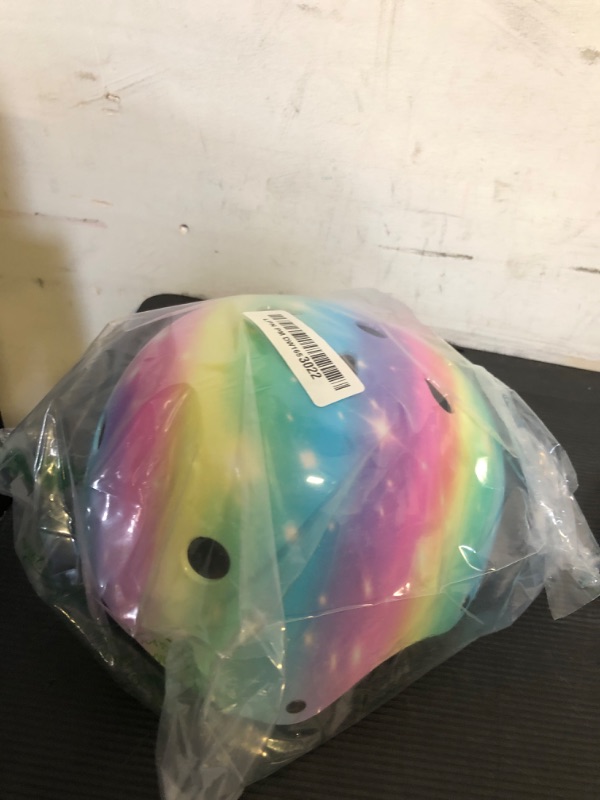 Photo 1 of Toddler Helmet, Bienbee Kids Bike Helmet Skateboard Helmets for Bicycle Balance Bike Scooter for Girls Kids Age 3-5-8-14 Years, Rainbow S