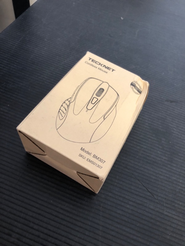 Photo 1 of TECKNET Wireless Mouse (2.4G & BT5.0/3.0) Silent 4800 DPI Computer USB A & Bluetooth Mouse 6 Buttons, Wide Compatibility - Red