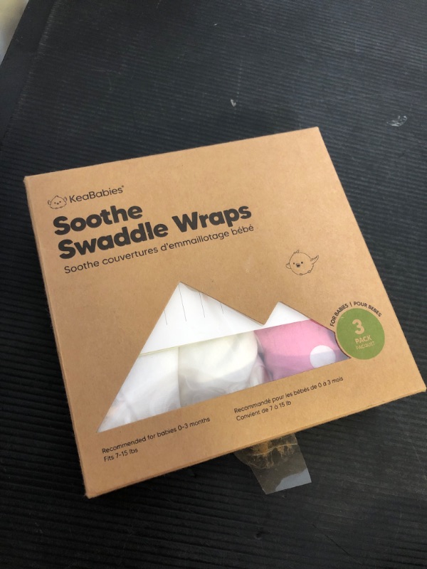 Photo 1 of 3-Pack Organic Baby Swaddle Sleep Sacks - Swaddles for Newborns, Infant 0-3 Months, Baby Girls, Boys, Soft & Snug Newborn Sleep Sack, Nursery Swaddling Blankets (Cloud)