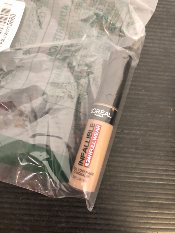 Photo 1 of L'Oreal Paris Makeup Infallible Full Wear Waterproof Matte Concealer, Full Coverage, Latte, 0.33 fl. oz.