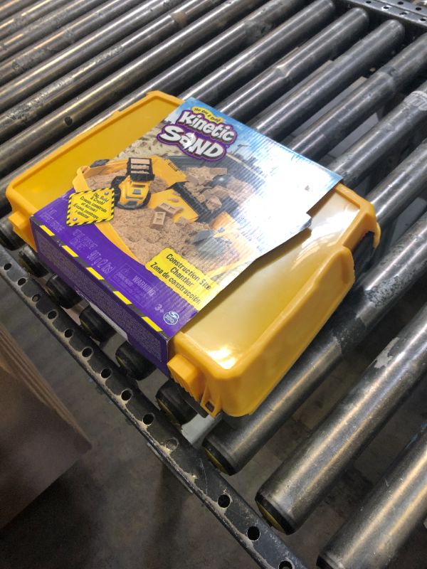 Photo 1 of Kinetic Sand, Construction Site Folding Sandbox with 2lbs Play Sand & Toy Truck, Sensory Toys for Kids Ages 3 and up
