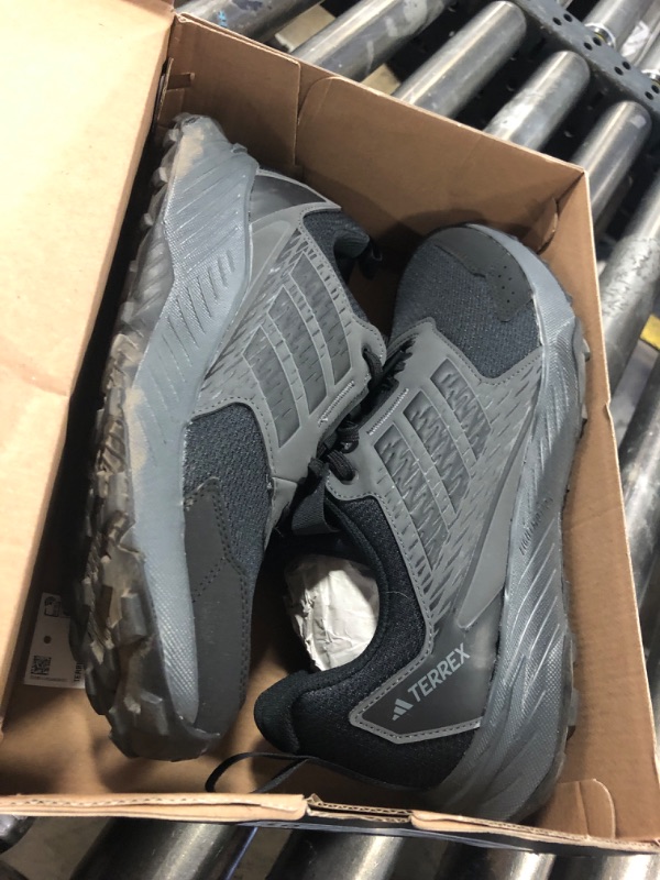 Photo 1 of adidas Men's Terrex Tracefinder Trail Running Sneaker, Black/Black/Grey, 10