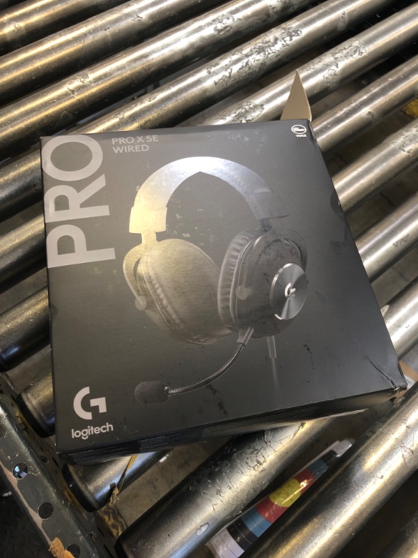 Photo 1 of Logitech G Pro X SE Wired Gaming Headset: Blue VO!CE Detachable Boom Mic, DTS 7.1, 50 mm Drivers, USB/3.5mm Aux, USB DAC Included, for PC, Xbox, PS5, PS4 - Black
