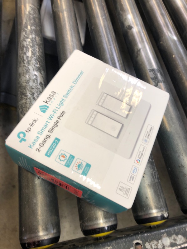 Photo 1 of Kasa Smart Dimmer Switch 2-Gang HS220-2, Single Pole, Needs Neutral Wire, 2.4GHz Wi-Fi Light Switch Compatible with Alexa and Google Home, UL Certified, No Hub Required, White