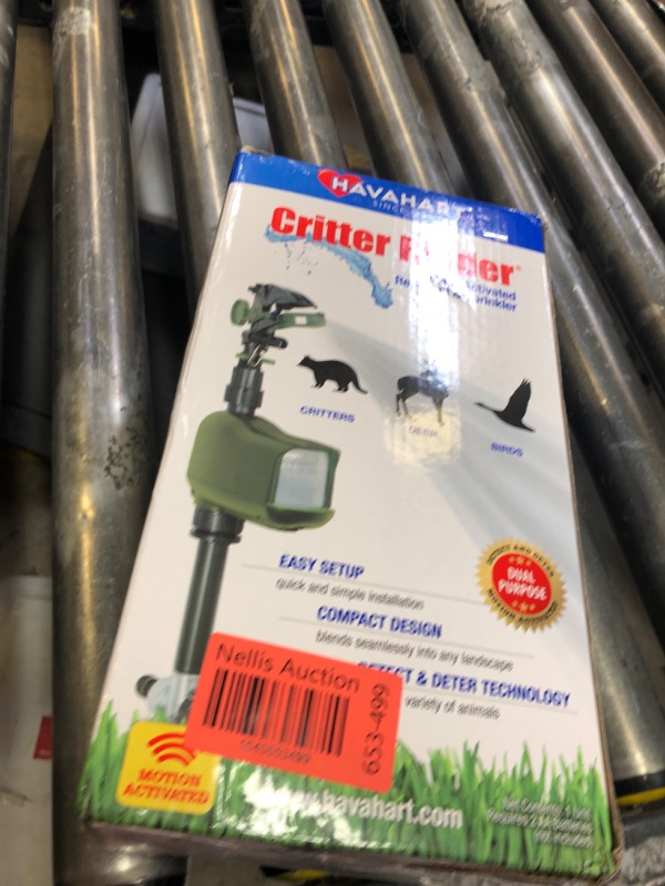 Photo 1 of Havahart 5277 Critter Ridder Motion Activated Animal Repellent and Sprinkler - Repel Cats, Dogs, Chipmunks, Groundhogs, Squirrels, Skunks, Deer, and More