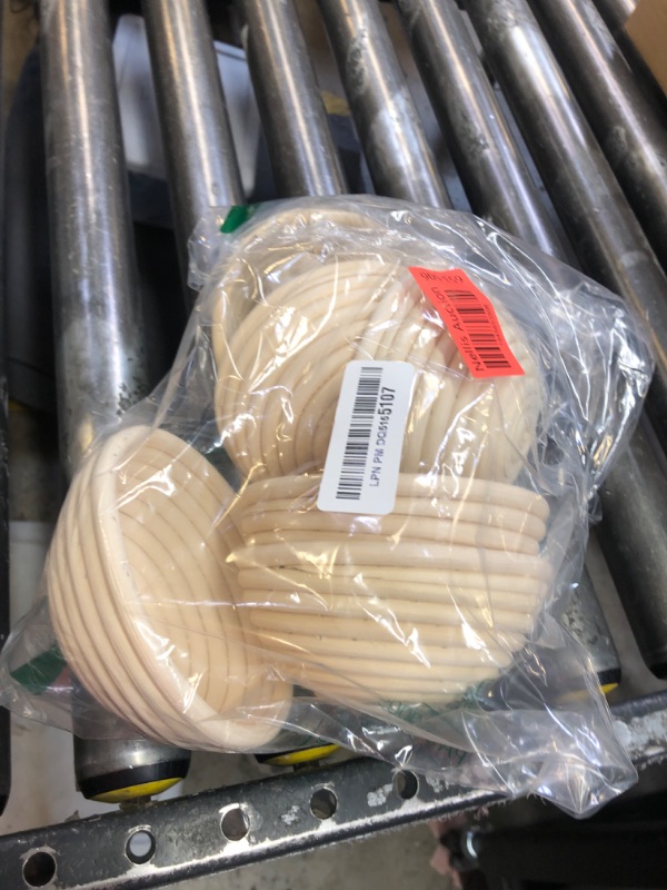 Photo 1 of 5 Inch Banneton Bread Proofing Basket Set of 6, Kikcoin Mini Sourdough Bread Baking Supplies, Small Banneton Basket Proofing Baskets for Sourdough Bread Baking