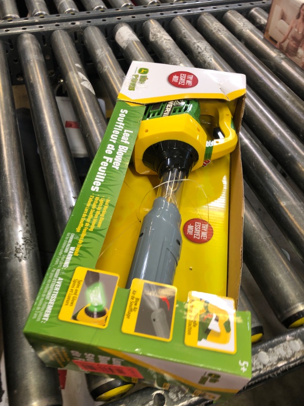 Photo 1 of Sunny Days Entertainment John Deere Leaf Blower Toy for Kids – Pretend Construction Tool with Lights and Sounds | Blows Real Air