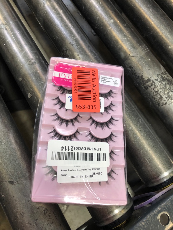 Photo 1 of Manga Lashes Natural Look False Eyelashes Anime Lashes Mink Wispy Fluffy Spiky 3D Volume Eyelashes Pack Korean Japanese Asian Cosplay Fake Eyelashes Look Like Individual Cluster 7 Pairs by EYDEVRO