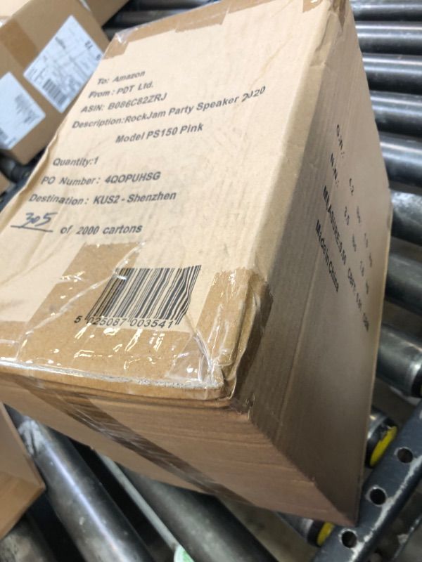 Photo 1 of RockJam 10 Watt Rechargeable Bluetooth Karaoke Machine with Two Mics, Pink