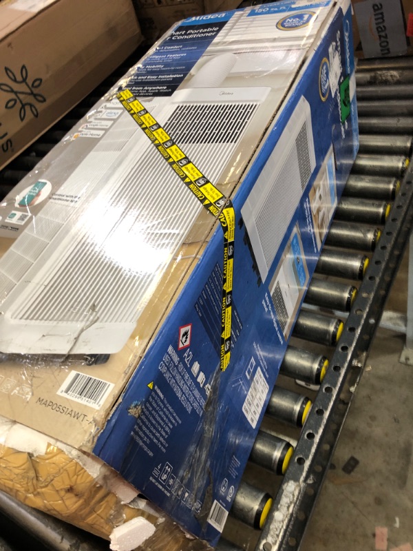 Photo 1 of Midea 8,500 BTU ASHRAE (5,000 BTU SACC) Portable Air Conditioner, Smart Control, Cools up to 150 Sq. Ft., with Dehumidifier & Fan mode, Easy- to-use Remote Control & Window Installation Kit Included