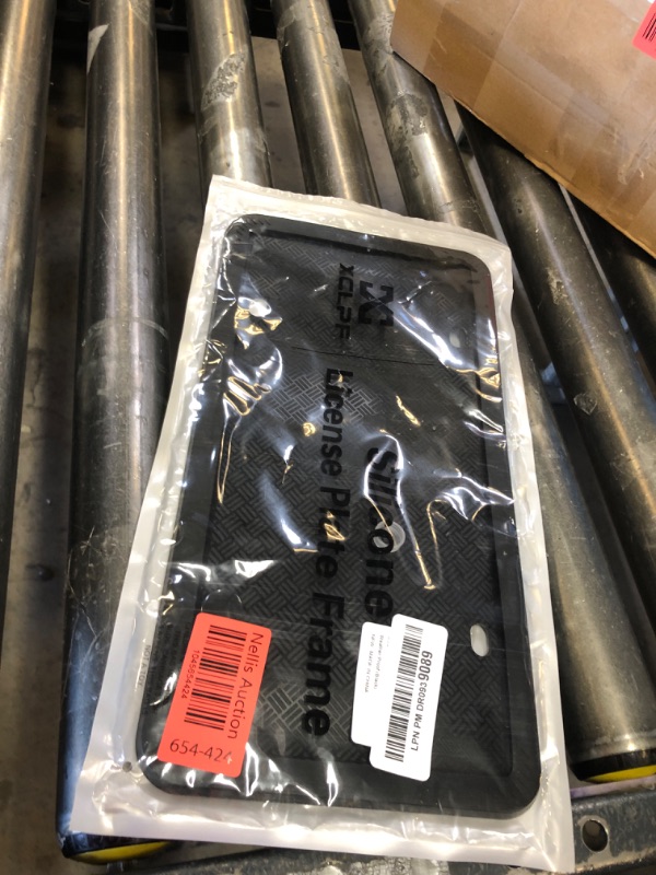 Photo 1 of XCLPF Silicone Black License Plate Frame Covers 1 Pack- Front and Back Car Plate Bracket Holders. Rust-Proof, Rattle-Proof, Weather-Proof (Black)