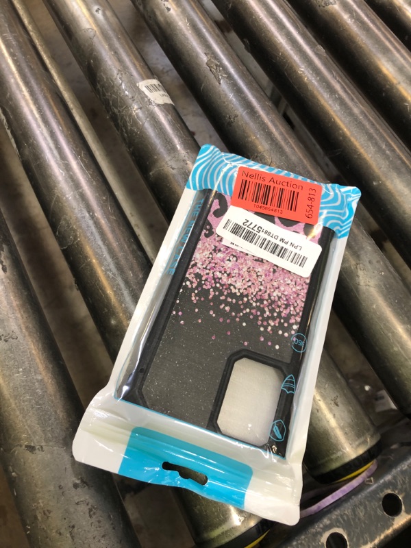 Photo 1 of BWEGRHE Pink Glitter Leopard Design for Blu View 5 Pro B170D Phone Case with Tempered Glass Screen Protector, 2 Layers Shockproof TPU Corner Built-in Frame Bumper Case for Blu View 5 Pro B170D