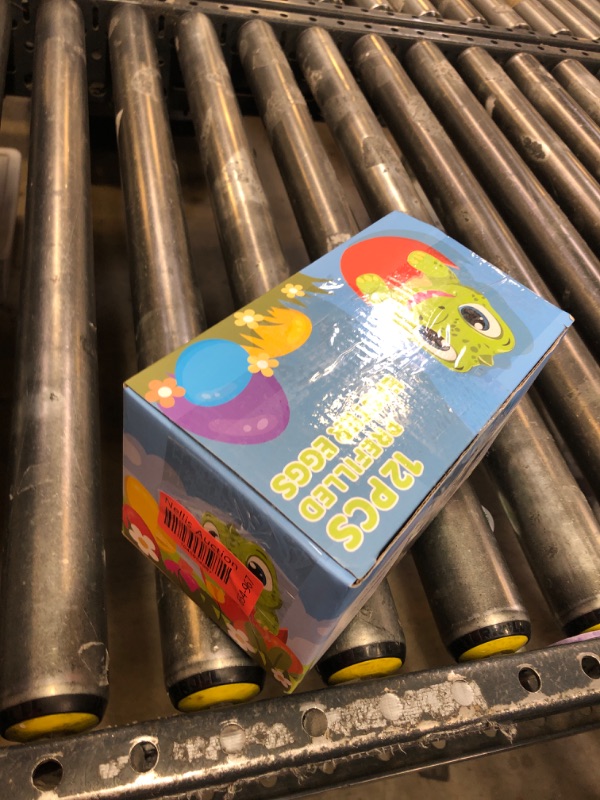 Photo 1 of 12 Pack Kids Prefilled Easter Eggs with Dinosaur Figures and Animal toys for Egg Hunt, Filled Easter Eggs Fillers for Kids, Basket Stuffers Filler and Easter Party Favors Classroom Prizes Supplies