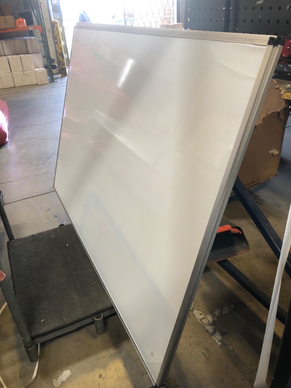 Photo 1 of  Large Magnetic Dry Erase White Board for Wall, 72 X 40 inches, Pack of 2, Aluminum Framed Whiteboard with Marker Tray for School Office Home