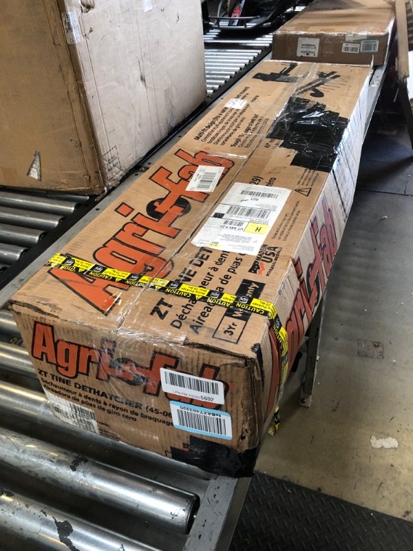 Photo 1 of Agri-Fab 45-0629 48" Zero Turn Riding Lawn Mower Front Mount Dethatcher Attachment; 24 Durable Spring Tines, Penetrates and Turns Up Dried Grass, Weeds