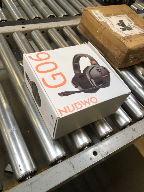 Photo 1 of NUBWO G06 Dual Wireless Gaming Headset with Microphone for PS5, PS4, PC - 23ms Low Latency Audio - 100-Hour of Playtime - 50mm Drivers (Black-Orange)