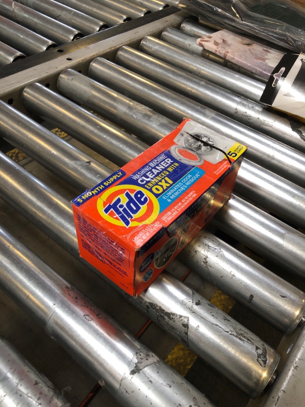 Photo 1 of Washing Machine Cleaner by Tide, Washer Machine Cleaner with Oxi for Front and Top Loader Washer Machines, Deep Cleaning Residue & Odor Eliminator, 5 Month Supply (Packaging May Vary)