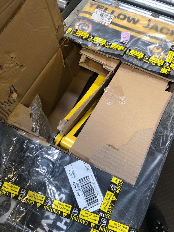 Photo 1 of YELLOW JACKET 3.5 Ton Low Profile Floor Jack Quickly Lift Hydraulic Car Jack with Dual Pumps, 7700 lb Capacity