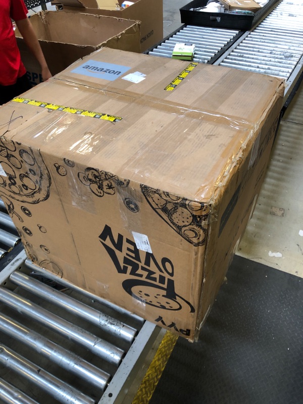 Photo 1 of PYY Commercial Pizza Oven ETL listed - Double Deck Pizza Oven w/Pizza Stone for Max. 16 Inch Pizza Countertop Indoor Pizza Oven with 175?-660? Temp Control & 60-min Ring Timer Pizza Oven for Catering