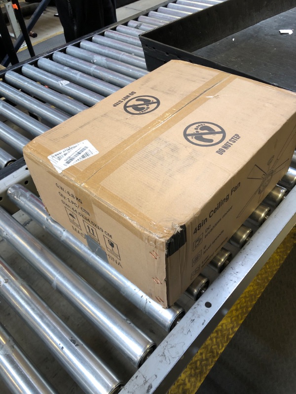 Photo 1 of Farmhouse Ceiling Fans with Light, 48 Inch Bedroom Ceiling Fan with Lights, 6-Speed Adjustable, Quiet and Reversible DC Motor, Dual Finish 5 Blades, Rustic Caged Ceiling Fan for Living Room