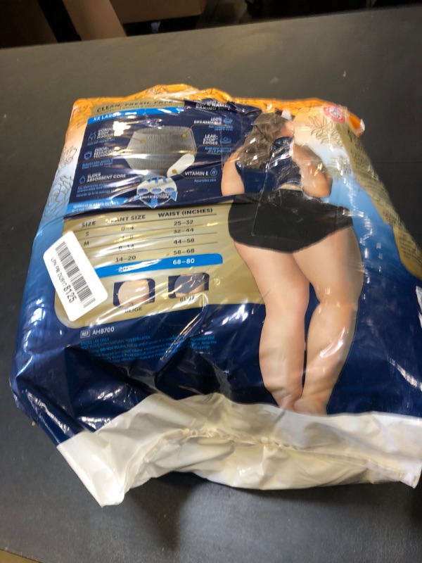 Photo 1 of FitRight Fresh Start Incontinence and Postpartum Underwear for Women, XXL, Black (12 Count) Ultimate Absorbency, Disposable Underwear with The Odor-Control Power of ARM & Hammer