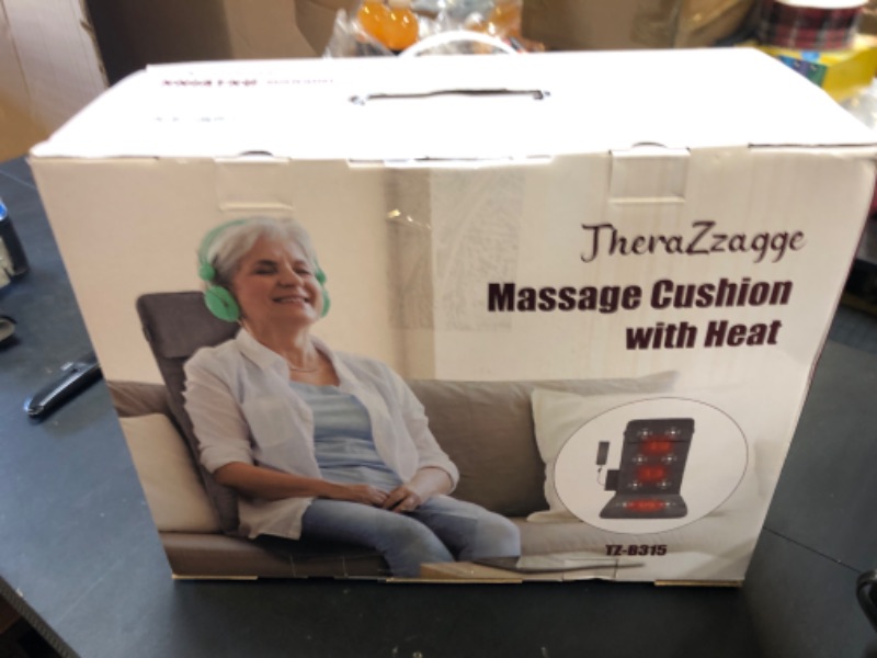 Photo 1 of THERAZZAGGE Full Body Massage Mat with Heat, Vibration Back Massager, 8 Vibrating Motors, 2 Heating Pads for Back, Massage Chair Pad, Seat Massager, Gift for Men, Women
