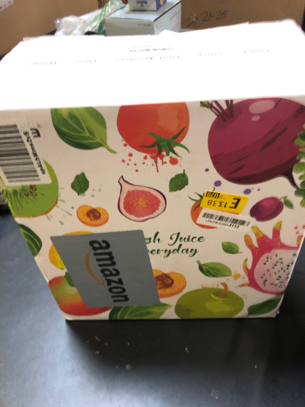 Photo 1 of Cold Press Juicer Machines,Fretta Slow Masticating Juicer Machines with 4.25" Large Feed Chute,Fit Whole Fruits & Vegetables Easy Clean Self Feeding,High Juice Yield,BPA Free (Silver)