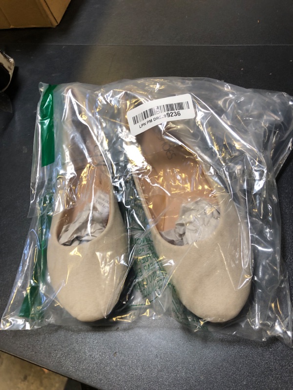 Photo 1 of Womens Ballerina Ballet Faux Suede Flat Shoes 3 Colors 8600 Nude Micro 5