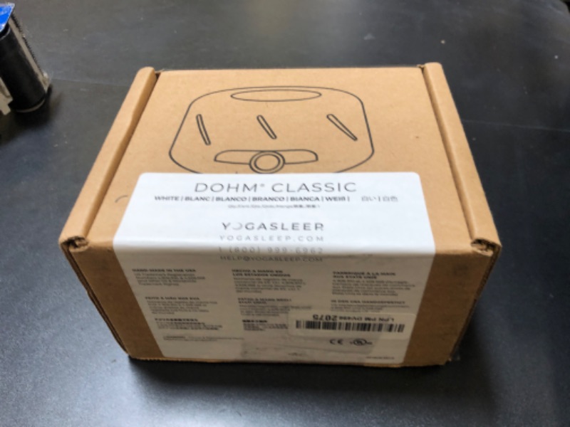 Photo 1 of Yogasleep Dohm Classic (White) The Original White Noise Sound Machine, Soothing Natural Sounds from a Real Fan, Sleep Therapy for Adults & Baby, Noise Cancelling for Office Privacy & Meditation