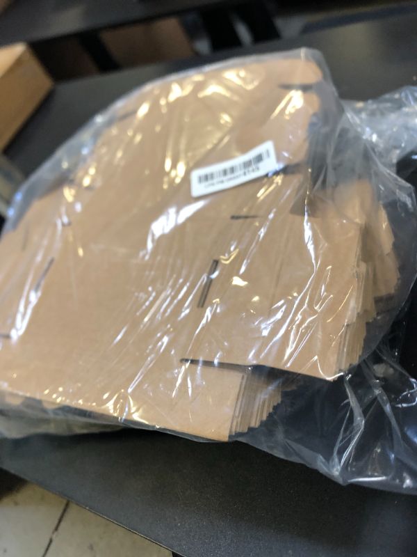 Photo 1 of Qilery 100 Pcs Shipping Boxes Cardboard Gift Corrugated Cardboard Boxes Mailer Packaging for Mailing Small Business Present(5.91 x 3.94 x 1.57 Inches,Brown)
