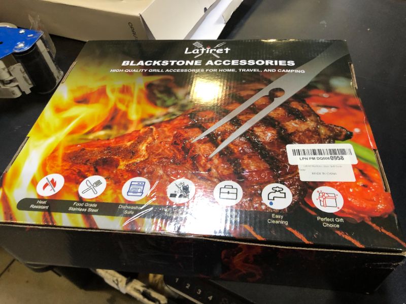 Photo 1 of Latiret Blackstone Griddle Accessories Kit, 23Pcs Grilling Accessories Set for Camp Chef, Flat Top Griddle Accessories with Scraper, Spatula, Basting Cover, Outdoor Grill Tools?Gifts for Men