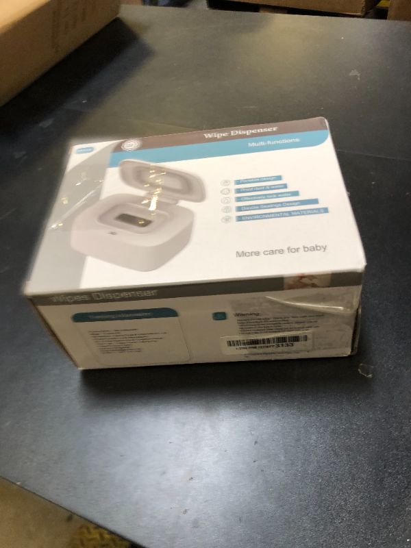 Photo 1 of Zdolmy Wipes Dispenser, Wipe Holder for Baby, Refillable Wipe Container, Portable Press to Open, Non-Slip