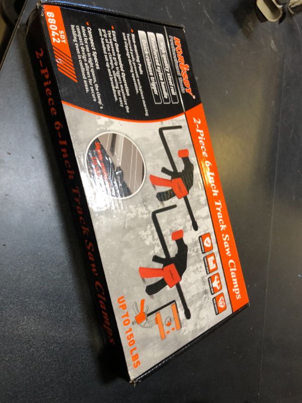 Photo 1 of HORUSDY 2 Pieces Strong Hold Track Saw Clamps 6-Inch, Quick Release Track Saw Guide Rail Clamp for Woodworking, Circular Saw Guide Rail System, Durable with 150 LBS Load Limit & Easy Operation