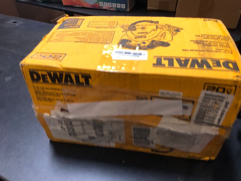 Photo 1 of DEWALT 20V MAX Circular Saw, 6-1/2-Inch Blade, 460 MWO Engine, 0-50 Degree Bevel Capability, Bare Tool Only (DCS391B)