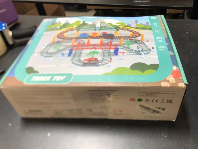 Photo 1 of Toddler Train Set Toy, Electric Train Track Playset for 3 4 5 Years Old Kids, Boys and Girls