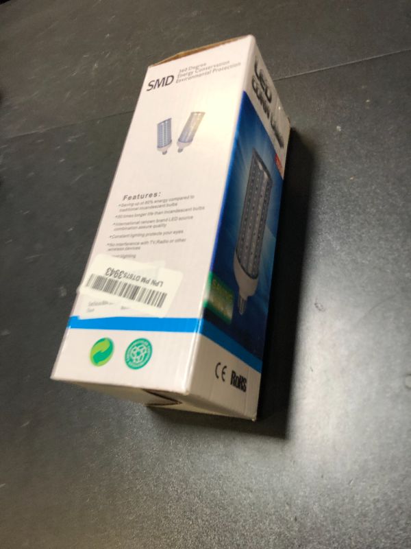 Photo 1 of FanNicoo 60W LED Light Bulb 500W Equivalent LED Corn Light Bulb 5500Lumen 6500k Cool Daylight White E26/E27 Base Bulb Large Area for Garage Warehouse Factory Workshop Backyard Barn