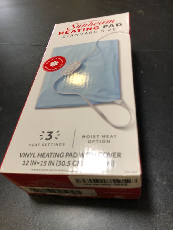 Photo 1 of Sunbeam Heating Pad Standard Size