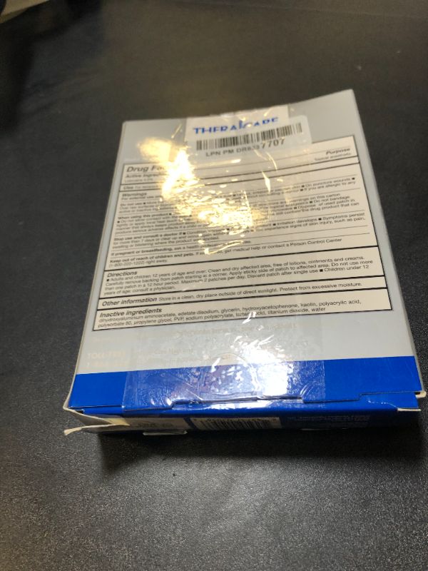 Photo 1 of Thera|Care Maximum Strength OTC Pain Relief Patch | 4% Lidocaine Patch | 3.9” x 5.5” | 6-Count Box