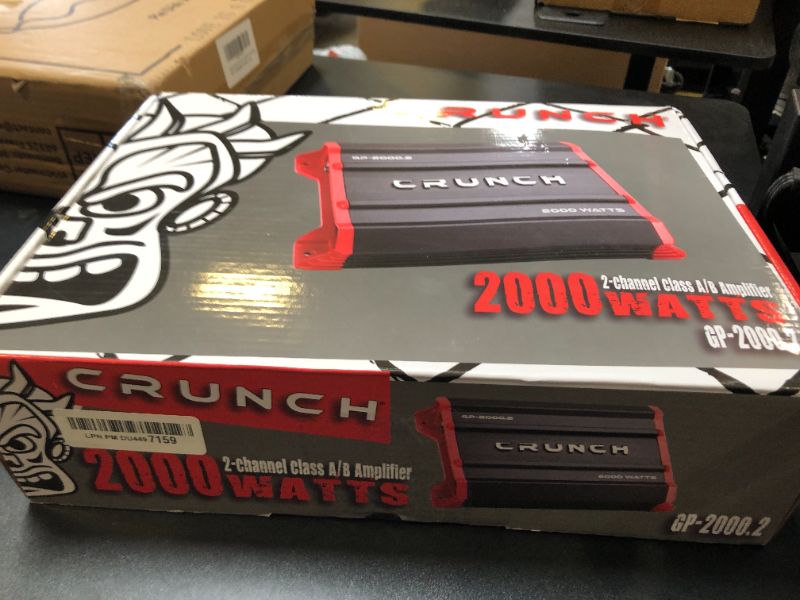 Photo 1 of Crunch Ground Pounder GP-2000.2 2000 Watt 2 Channel Amplifier