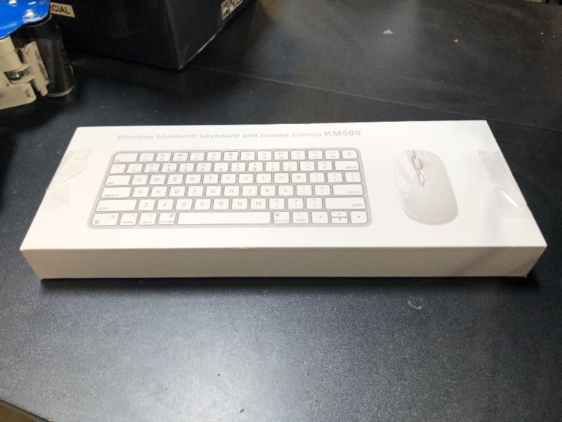 Photo 1 of Wireless Keyboard and Mouse for Mac, Bluetooth/2.4G USB Dual-Channel Connection, Multi Device, Rechargeable Wireless Keyboard and Mouse Combo Compatible with Mac, iPad, iPhone